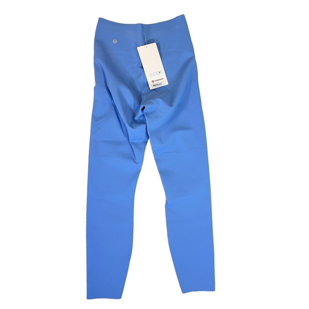 NWT Lululemon Glow Up HR Tight 25 Pool Blue Size 6 Laser Cut Leggings $118 NEW - Picture 6 of 10